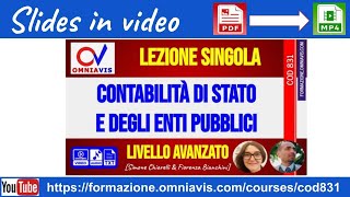 Slides in video PDFMP4 Contabilità di Stato e enti pubblici  Chiarelli  Bianchini Cod831 [upl. by Acirderf]