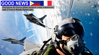 Philippine Air Force pilots perform insane maneuvers with 2 French Rafale fighter jets [upl. by Nedla]