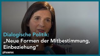 GrünenParteitag Interview mit Katrin GöringEckardt [upl. by Akoyn562]