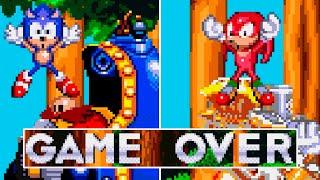 Game Over Sonic amp Knuckles Genesis [upl. by Pembrook305]