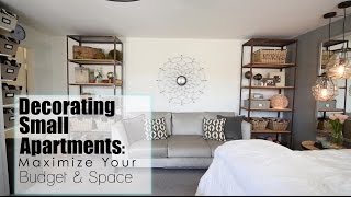 Maximize Your Space  Budget in Small Apartments  Interior Design [upl. by Misa]