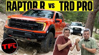 Ford Raptor R vs Toyota Tundra TRD Pro Showdown Is the Raptor Really Worth 40K More [upl. by Azrim323]