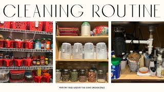 Pantry organization in Tamil  Under the sink organization in Tamil  USA home tour pantry vlog [upl. by Adnoryt292]