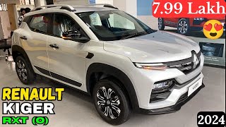 Renault kiger 2024  Renault kiger RXT O Mt 2024  Renault 799 lakh 🔥renault kiger kiger2024 [upl. by Enel]