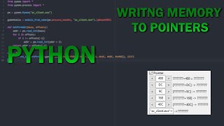 Python External Cheat  Writing Memory to a Pointer with Offsets [upl. by Eimmelc]