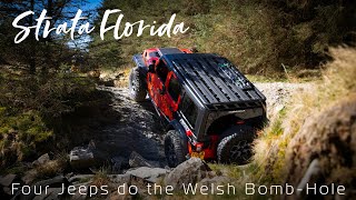 Strata Florida  4 Jeep Wrangler JL Rubicons green laning in Wales [upl. by Eed]