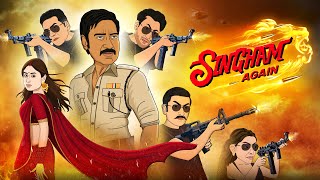 Singham Again Movie Spoof  Cartoon Smash [upl. by Aluk801]