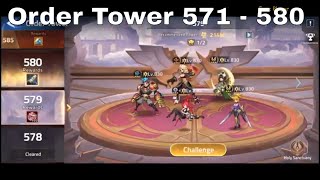 Order Tower 571  580 ► MOBILE LEGENDS ADVENTURE [upl. by Dabney702]