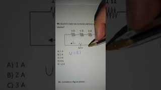 Eletricidade  Questão de circuito elétrico com lei de Ohm [upl. by Shanta]