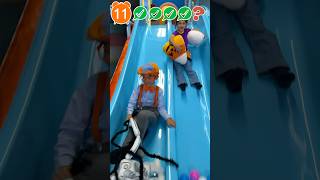 Kid Blippi and Meekah Go Down the Slide blippi shorts [upl. by Athalla]