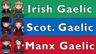 GOIDELIC IRISH SCOTTISH GAELIC amp MANX [upl. by Hcardahs]