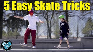 5 Easy Skateboarding Tricks for Beginners [upl. by Odell]