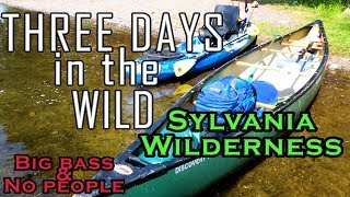 3 DAYS in the WILD  Sylvania Wilderness Fishing amp Camping UP Michigan [upl. by Asilat]