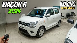 Maruti Suzuki Wagon R Vxi Cng 2024 ❤️  Wagon R Second Base Model  Detailed Review [upl. by Sophia]