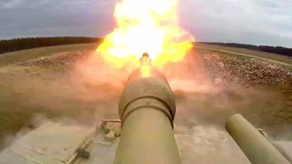 M1A1 Abrams Main Battle Tank in Action Marksmanship Qualifications Livefire Exercise [upl. by Spieler]