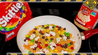 Make Colored Popcorn From Skittles Testing Viral Videos [upl. by Azila243]