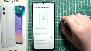 How to Turn OnOff Caller ID on Samsung A05 [upl. by Marilla806]