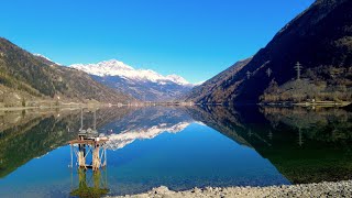 Lago di Poschiavo  Puschlaversee 4K UHD video  music Gabriele Franzoso [upl. by Lyj212]