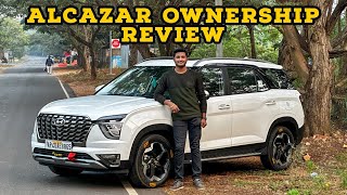 Long term Ownership Review of Alcazar  Mileage  Price  Hyundai  Telugu [upl. by Arreic939]