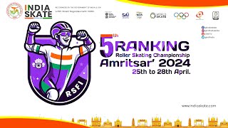 DAY4  TRACK RACES  5TH RANKING ROLLER SKATING CHAMPIONSHIP 2024  AMRITSAR [upl. by Enomas]