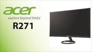 Unboxing y analisis monitor ACER R271  27 Pulgadas FHD R1 Series [upl. by Llener]