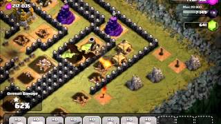 Clash of Clans  Sherbet Towers v2 with TH7 troops [upl. by Anaitit38]