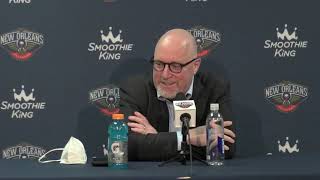 David Griffin on McCollum trade Zion Williamson  Pelicans vs Heat Pregame 21022 [upl. by Ellezaj977]