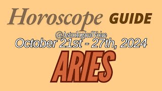 Aries October 2127 Horoscope Guide [upl. by Modla]