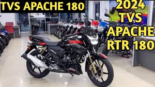 2024 Tvs Apache RTR 180 New Model Review  On Road Price Features 🔥 King in 180 cc segment [upl. by Adon]