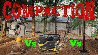 Compaction  Jumping Jack Vs Plate Compactor Vs Hand Tamper [upl. by Adina]