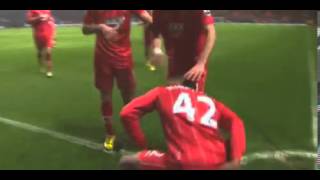 Jason Puncheon Funny Celebration vs Manchester City [upl. by Ladnek]