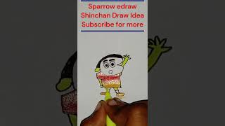 Sparrow edraw shinchan from NO5 shorts drawing learn2draw numberdrawing sparrowedraw [upl. by Granger]