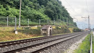 SPOSTARSI DALLA FEROVIA ARRIVA il SUPER TRENO DA GALLARATE BELLO SPEDITO IN DIREZIONE ANVERSA [upl. by Leftwich456]