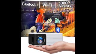 YOTON Mini Projector Review – PROS amp CONS – Native 720P WiFi amp Bluetooth Projector [upl. by Atsiuqal]