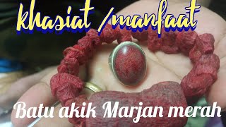 4 Khasiat Manfaat Utama Batu Akik Marjan Merah Dan Asal Usul Batu Marjan MerahRED CORAL MARJAN [upl. by Yenahs]