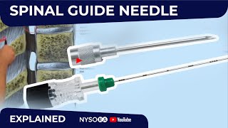 Spinal anesthesia How to use Guide Needle  Regional Anesthesia Crash Course with Dr Hadzic [upl. by Duile]