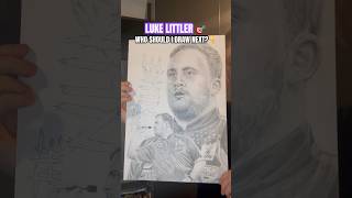 I drew darts prodigy Luke Littler 🤯🎯✍️ Who should I draw next darts lukelittler [upl. by Kalam]