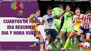 RESUMEN CUARTOS DE FINAL IDA I dia y hora de la vuelta [upl. by Htelimay479]