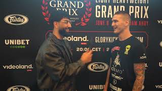 Glory 92 pre fight interview Teodor Hristov [upl. by Einegue]