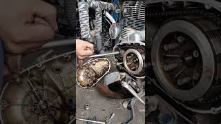 royal Enfield 350cc clutch plate open processing automobile machanical trending bullet [upl. by Acimat]