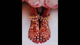 bridal feet mehndi design beautiful pair ki mehndi pair ki mehndi [upl. by Nohsauq]