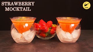 Strawberry Mocktail Easy To Make NonAlcoholic Recipe  Cuisine with Kavita [upl. by Rory]