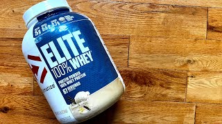 Dymatize Elite 100 Whey Protein Powder  Taste Test [upl. by Nilhtac]