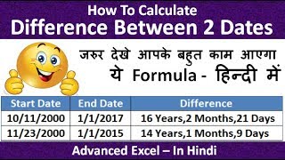 How To Calculate Age In Excel From A Date Of Birth  Excel Tutorials For Beginners  Simplilearn [upl. by Chuck]