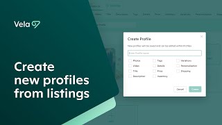 Create new profiles from listings [upl. by Hollington718]