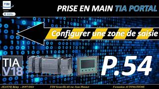 PARTIE 54 CONFIGURER UNE ZONE DE SAISIE SIEMENSTIA PORTALIHMCOMFORT [upl. by Aivatnahs]