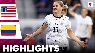 United States vs Colombia  Highlights  Concacaf W Gold Cup Womens Quarter Final 03032024 [upl. by Macdougall]