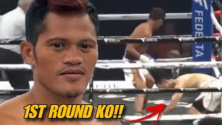 1ST ROUND KO Froilan Saludar vs Keita Kurihara Full Fight Highlights [upl. by Amand]