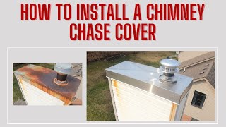 Stainless Steel Chimney Chase Cover Installation by Rockford Chimney Supply [upl. by Yeliw]