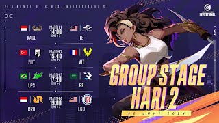 ID Honor of Kings Invitational Season 2 Group Stage Hari 2  Persaingan Semakin Memanas [upl. by Lesoj]